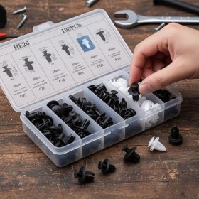 Resim Noxsa Çok Amaçlı Plastik Bağlantı Klipsi Seti 100 Parça 