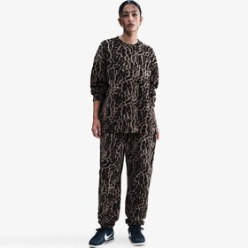 Resim Nike Sportswear Phoenix Fleece Oversize Kadın Kahverengi Eşofman Üstü 