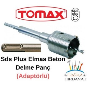 Resim Tomax Sds Plus Elmaslı Beton Delme Panç Adaptörlü 35mm 