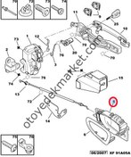 Resim PEUGEOT 307 ARKA KAPI İÇ AÇMA KOLU SOL 