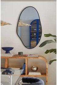 Resim CG HOME Asimetrik Ayna, Konsol Aynası, Dresuar Aynası, Tuvalet Aynasi. 1.kalite Ayna 75x50 