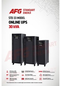 Resim 30 Kva Trifaze Online Ups Std 33 Model Kesintisiz Güç Kaynağı 