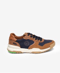 Resim Greyder Erkek Taba Lacivert Hakiki Deri Spor Ayakkabı 5K1CA20390 