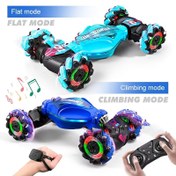 Resim Jest Sensörlü Dönüşen Uzaktan Kumandalı Araba 4WD Tırmanış, Off-Road, Metal, Şarj Edilebilir Lityum Pil ile Çalışan 2.4GHz Kablosuz Krank Operasyonu ≤36V İşletme Voltajı, Çocuklar İçin İdeal Hediye 