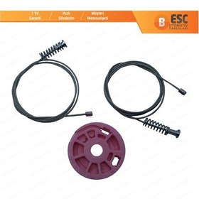 Resim BMW 7 E38 1994-2001 İçin Arka Sol veya Sağ Cam Kriko Tamir Seti 