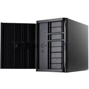 Resim SilverStone DS380 12xHDD Destekli (8x Hot Swap 4x Sabit) USB 3.0 Mini ITX NAS Kasası (SST-DS380) 