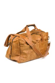 Resim DUTCH-BAG Zwolle Hakiki Deri El Valizi, Premium El Yapımı Seyahat Çantası, Suya Dayanıklı, Fermuarlı 
