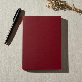 Resim Fark Tanıtım Noktalı Not Defteri - 64 Yaprak, 90 gr Ivory Kağıt, Amerikan Ciltli Not Defteri, Ofis ve Günlük Kullanım İçin İdeal (Bordo, A5 (14,8cm x 21cm)) 