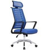 Resim Gardena Mavi Krom Makam Koltuğu Ofis Koltuğu Mavi 