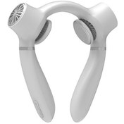 Resim Taşınabilir Boyun Fanı Klima 2x Soğutma Pedleri Şarj Pkjf27 Beyaz 