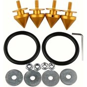 Resim Besthome1 Altın Renkli Oto Konik Pervaz Takviye Tokası - Tampon, Bagaj Ve Kaputlar İçin 