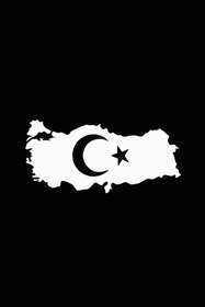 Resim Genel Markalar Türkiye Haritası Sticker (Oto-Motor-Laptop-Duvar-Dekor) 20 x 10 cm 