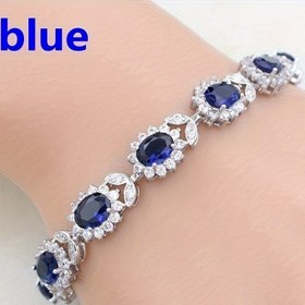 Resim 1 Adet Kadınlar İçin Kübik Sentetik Zirkonya Tenis Bilekliği - Lüks - Zrria (Kaplamasız) Sürekli Taş Çizgili, Düğün, Parti ve Günlük Şık Hediye, Tüm Açık Bej Tonları İçin Yıl Boyu Kullanılabilir - Uygun Fiyatlı Lüks 