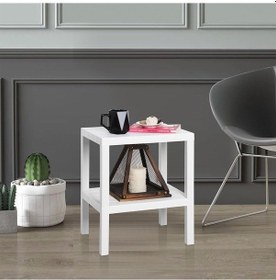Resim Life 2 Katlı Plastik Beyaz Banyo Mutfak Rafı Mıt1054 