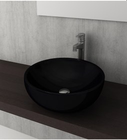 Resim Bocchi Venezia Çanak Lavabo 45 CM Parlak Siyah 1119-005-0125 
