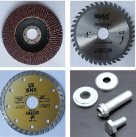 Resim Mermer Granit Fayans Ahşap Taş Beton Kesme Zımpara Diski Seti 4lü 