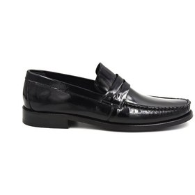 Resim Fosco 3106 Srç Mr Erkek Klasik Neolit Ayakkabı Rugan Siyah Rugan Siyah 