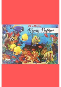 Resim Spiralli Resim Defteri, 35x25 Cm, Orta Boy Sipiralli Boyama Defteri, Çizim Defteri 