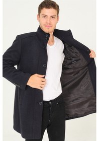 Resim Plt8386 Dewberry Erkek Palto-Diagonal Koyu Lacivert-Diagonal Koyu Lacivert 