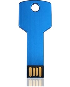 Resim Metal Anahtar Şekli Usb 2.0 Flash Sürücüler Kalem Sürücüler Su Geçirmez Bellek Light Blue 32gb Diğer 