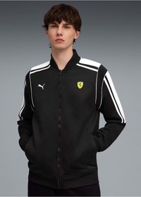 Resim Puma Ferrari MT7 Track Jkt 635833 Erkek Eşofman Üstü SİYAH 