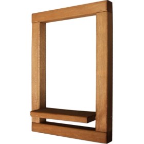 Resim Szn Wood Ribbo Ahşap Raf Ladin-Göknar Kendin Yap 32 x 47 x 9 cm SZN51-TEAK - - - - 
