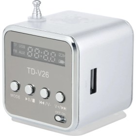 Resim Buyfun 3,5 mm Kablolu Mini Hoparlör Taşınabilir Mp3 Çalar Fm (Yurt Dışından) 