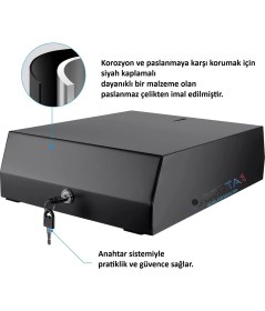 Resim Berta Hijyen Siyah Kağıt Havlu Verici 400' Lü 