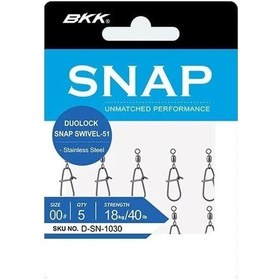 Resim Bkk Duolock Snap Swivel-51 Fırdöndü Bkk-1 