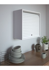 Resim Nesse Stor Tezgah Üstü Kapaklı Ekmeklik Ve Çok Amaçlı Dolap 