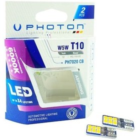 Resim Photon T10 Led Oto Park Plaka Ampulü Beyaz Ph7020 W5W 
