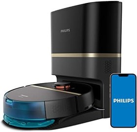 Resim Philips XU7100/01 Homerun 7100 Serisi Islak Kuru Moplu Toz Toplama Istasyonlu Robot Süpürge Siyah 