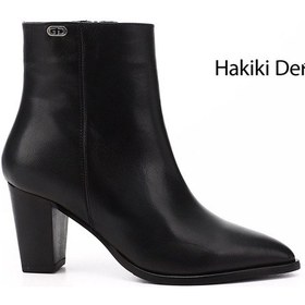 Resim Gönderi(R) Gönderi R Kadın Siyah Fermuarlı Sivri Burun Hakiki Deri Bot Dkzb61357407 Siyah 