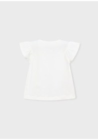 Resim Mayoral Kız Çocuk T-shirt 3007 Ekru 