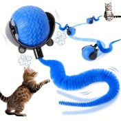 Resim 1 adet Etkileşimli Kedi Oyuncağı - USB Şarj Edilebilir Otomatik Hızlı Top, Akıllı Kuyruk Takibi ve Pet Takip Oyunu, Tüm Irklar İçin Dayanıklı Plastik Tasarım, Kedi Oyuncağı Etkileşimli, Oyun Sever Tasarım, Canlı Renkler 