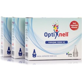 Resim Optinell Yumuşak Uçlu Burun Aspiratörü Yedek Ucu 3 x 10'lu 