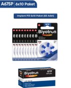 Resim BİYOTRON A675p Koklear Implant Pili 6x10 Paket (60 ADET) 