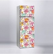 Resim 444magaza Buzdolabı Sticker Kaplama Etiketi Love Aşk 