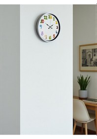Resim Büro Ev Ofis Çocuk Odası Duvarı İçin 36cm Hediyelik Dekor Saat Diğer 