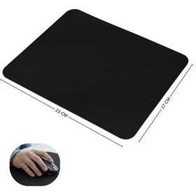 Resim 230x170x3 Mm Mouse Pad Kaymaz Non-slip Taban Pürüzsüz Bez Yüzey Siyah 