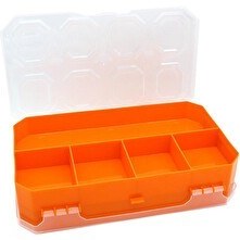 Resim Super Bag 10 Alfa Çift Yönlü Organizer Turuncu Balıkçı Malzeme Kutusu 
