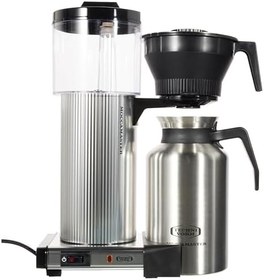 Resim Moccamaster Filtre Kahve Makinesi CDT, Paslanmaz Çelik Termoslu, Parlak Gümüş 