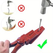 Resim 1 Adet Tırnak Sabitleme Pensesi, Plastik Güvenlik Pensleri, Yardımcı Pensler, Parmak Koruyucu, Çekiçleme İçin Kolay Yerleştirme Aleti - Çivi ve Vida İşlemleri için 