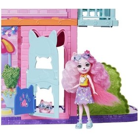 Resim Enchantimals Şehir Evi Ve Kafe Oyun Seti 71 Cm , Bebek, Köpek Figürü Ve Aksesuarlarıyla, 4 Yaş Ve Üzeri Hhc18 