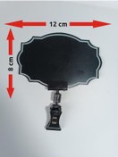 Resim CYS ETİKET Cys 1647m Pvc Siyah Fiyat Etiket Yazılıp ,silinebilir Ayarlanabilir Mandallı Pvc Levha,8x12cm 