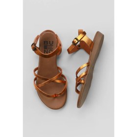 Resim Bueno Shoes Turuncu Parlak Deri Kadın Parmak Arası Sandalet 01WU7427 01WU7427 