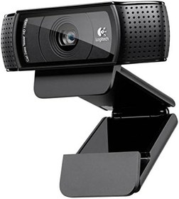 Resim Logitech C920 HD PRO web kamerası, Full-HD 1080p, 78° görüş alanı, otomatik odaklama, net stereo ses, pozlama düzeltme, USB bağlantısı, Skype, FaceTime, Hangouts, vb. için, PC/Mac/ChromeOS/Android için, siyah 