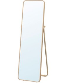 Resim Ayaklı Boy Aynası, Dişbudak, 52x167 Cm Açık Ceviz 