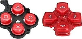 Resim OSTENT Düğmeler Tuş Takımı Seti Sony PSP 3000 Serisi Konsol için Onarım Değiştirme Renk Kırmızı 