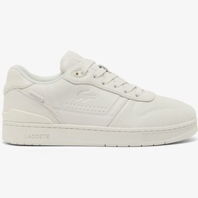 Resim Lacoste Women’s T-Clip Shield Leather Sneakers 
